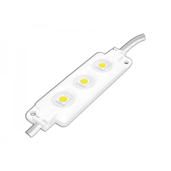 Modul LED-5050, 3 LED, teplé biele svetlo, vodeodolný.