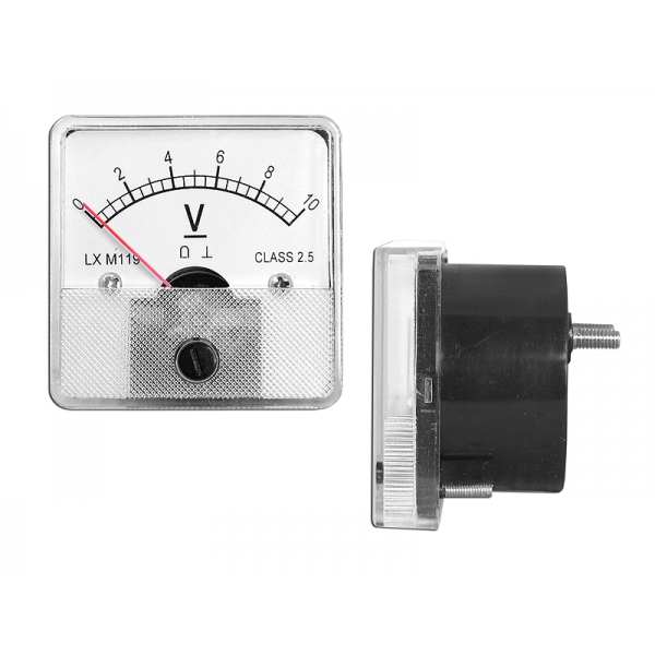 Analógový 10V štvorcový voltmeter