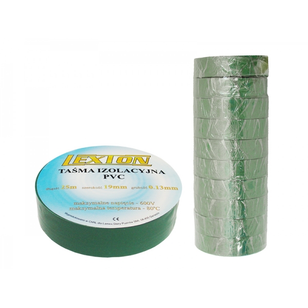 Izolačná páska LEXTON 25m zelená