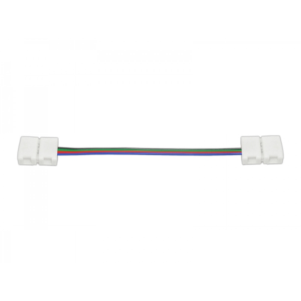 10mm RGB LED páskový konektor, obojstranná západka s vodičmi.