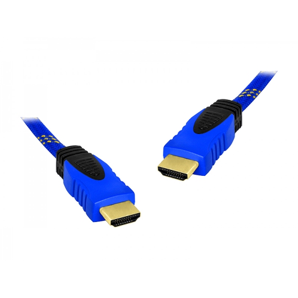 HDMI-HDMI kábel 10m modrý v1.4.