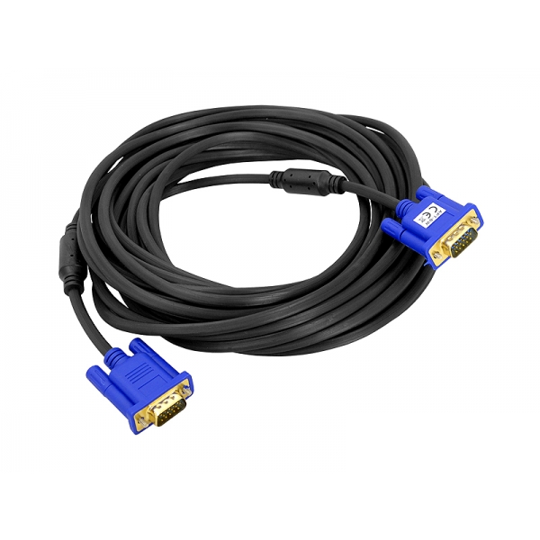 Počítačový kábel SVGA typu plug-to-plug, 10m.