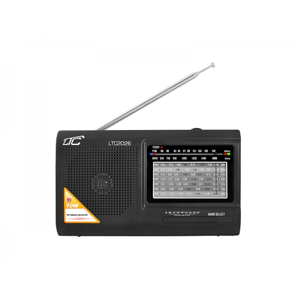 Prenosné rádio LTC-2026 WILGA, čierne.