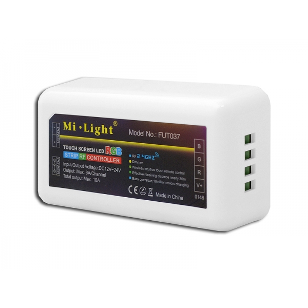 RGB ovládač Mi-Light 216W PRIJÍMAČ 4-zónový, rádiové ovládanie, funkcia stmievania.