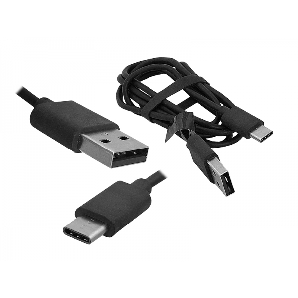 Kábel USB -USB Type-C 1m čierny HQ.
