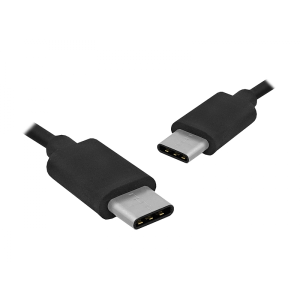 Kábel USB 3.1 Type-C -Type-C, 1 m, čierny.