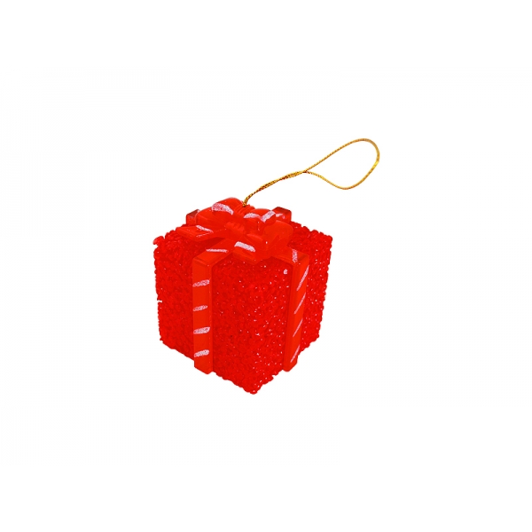Červená LED darčeková krabička