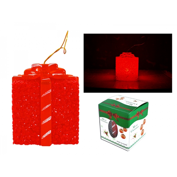 Červená LED darčeková krabička