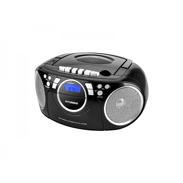 Hyundai TRC788AU3BS Boombox FM digitálny tuner, kazetový, CD / MP3, USB, AUX.