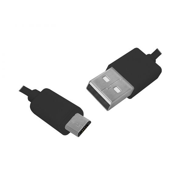 USB-micro USB kábel 1,5m, čierny, HQ.