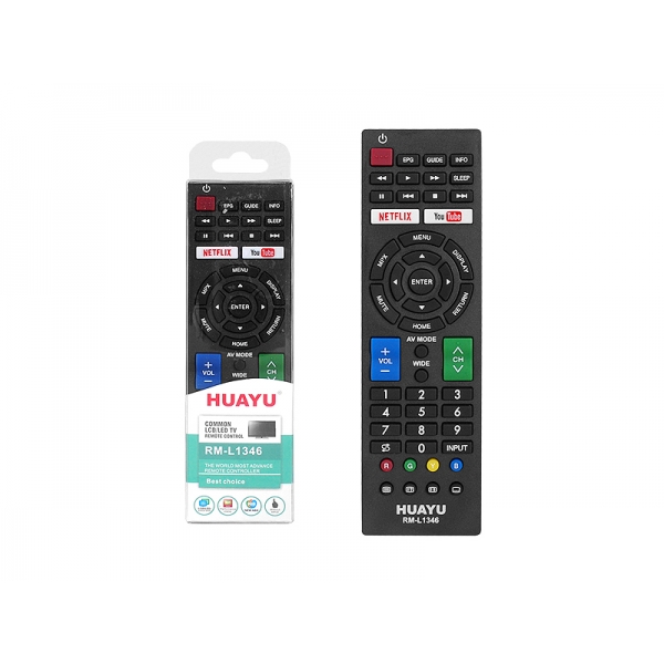 Diaľkové ovládanie pre SHARP TV LCD RM-L1346 NETFLIX YOUTUBE.