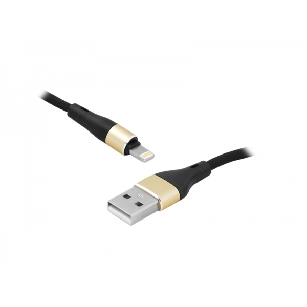 USB kábel - IPHONE 8pin, 1m, čierny.