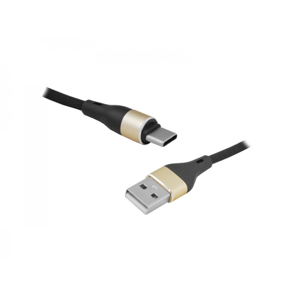 USB kábel - Type-C, 1 m, čierny.
