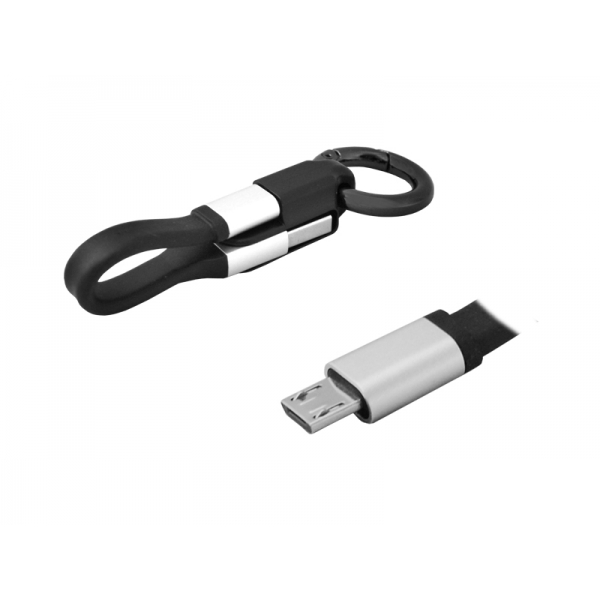 Kábel USB-microUSB, krúžok na kľúče.