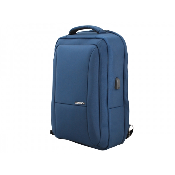 Univerzálny batoh SVENSSON, FLOD, vrecko na 15,6" notebook, USB port, námornícka modrá.