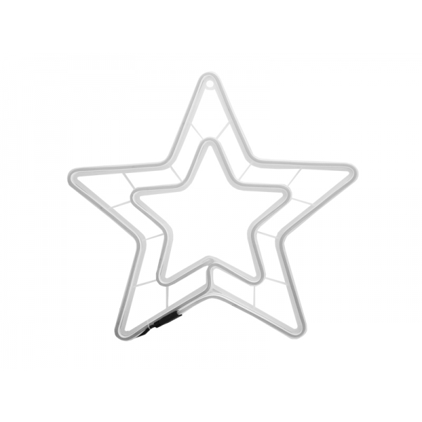 NeonLED, studená biela dekorácia vianočná hviezda, 230V nová