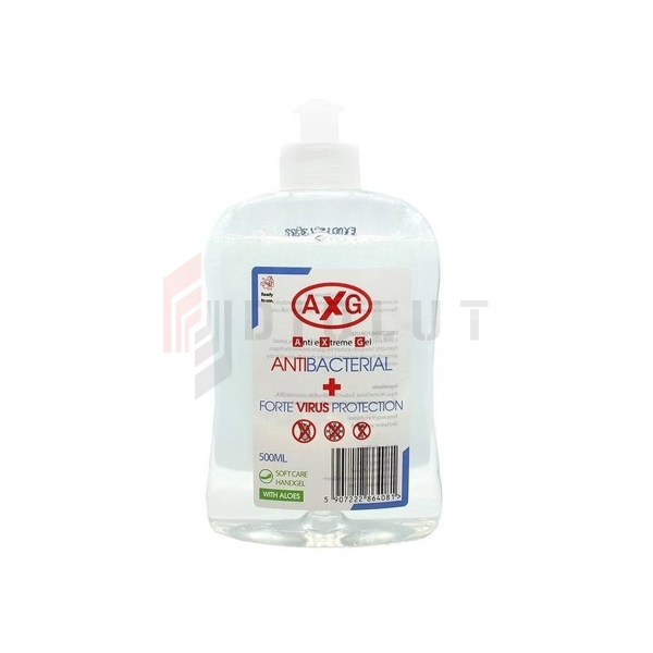 AXG antibakteriálny gél s aloe vera 0,5L.