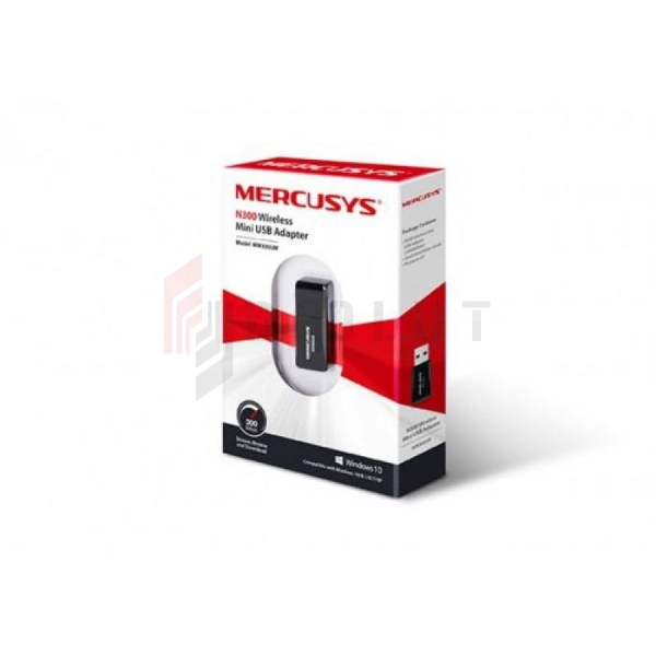 Mercusys MW300UM USB bezdrôtový sieťový adaptér, jednopásmový, 300 MB/s, 802.11n/g/b.
