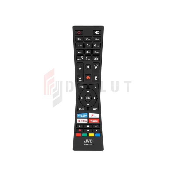 LCD / LED TV diaľkový ovládač JVC, Vestel, Hyundai RM-C3338 originál, Netflix, Youtube, Prime Video.