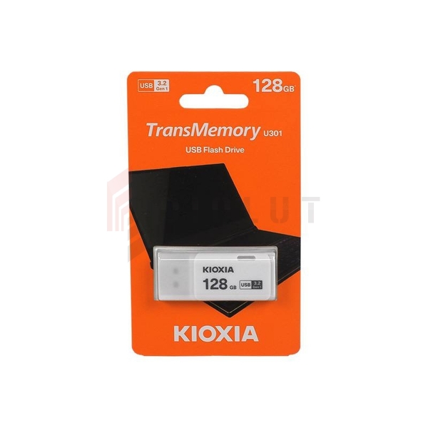 128 GB USB 3.0 Pendrive Kioxia U301, biela.