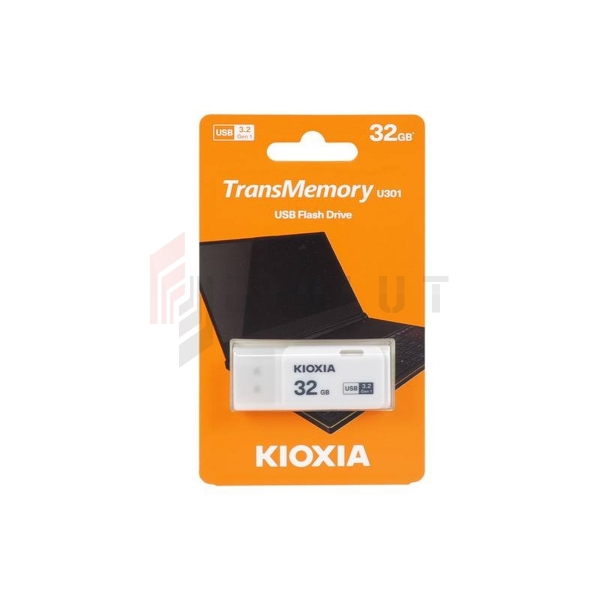 USB flash disk 32 GB USB 3.0 Kioxia U301 biely.