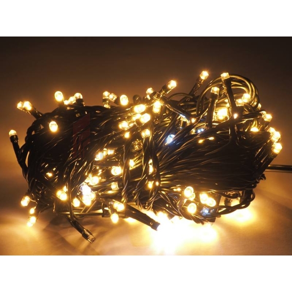 Osvetlenie vianočného stromčeka 200 x LED Blesk teplá biela + blesk studená biela IP44 230V