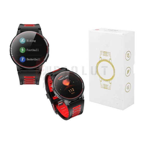 Športové hodinky, inteligentné hodinky Senbono S20 Smart, červené.