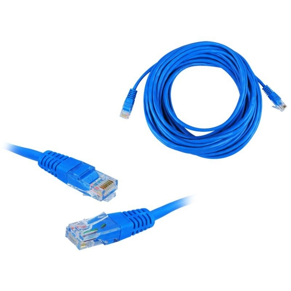 Sieťový počítačový kábel 1: 1 8p8c 10m modrý (patchcord).