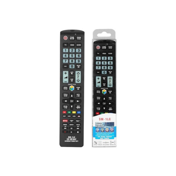 Univerzálny diaľkový ovládač SM-1LC pre LCD / LED TV Samsung, Netflix, Amazon, 3D.