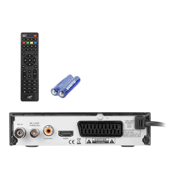 DVB-T-2 LTC pozemný TV tuner DVB2 s programovateľným diaľkovým ovládaním, H.265.