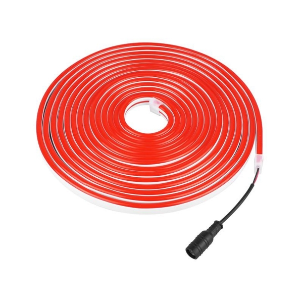 LED NEON FLEX lano jednostranné 2835, 12V, 5m, červené.