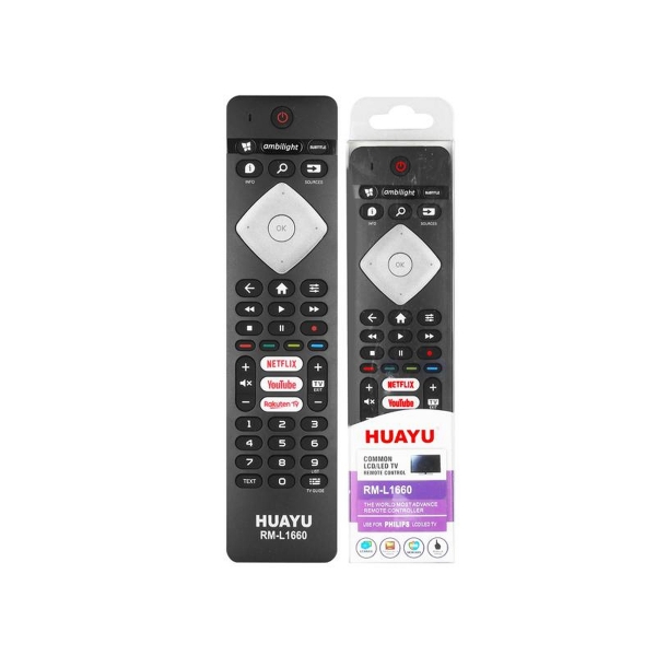 Diaľkové ovládanie pre TV LCD / LED PHILIPS RM-L1660, Smart, Netflix, Youtube, Rakuten, Ambilight.