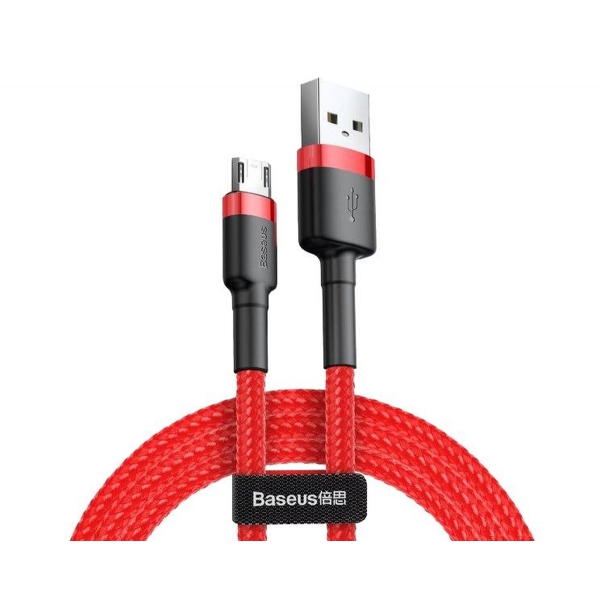 USB kábel - microUSB 1m, 2,4A, BASEUS, Quick Charge.