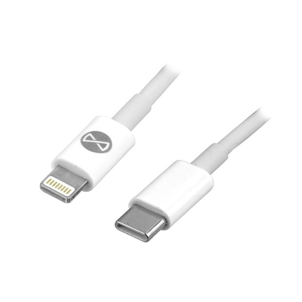 Forever USB kábel Lightning USB typ-C 1,0 m 3A biely