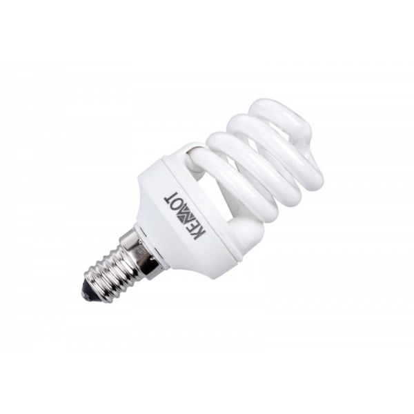 Kompaktná žiarivka (Fluorescent lampa) mini špirála, 8W, E14, 2700K