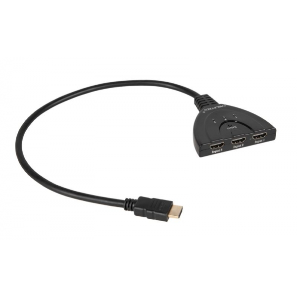 Konektor prepínača HDMI na kábli 1 výstup / 3 vstup