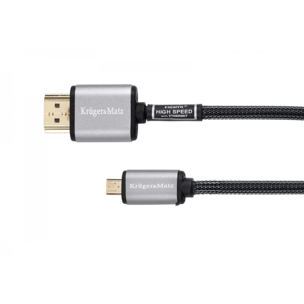 HDMI kábel - micro HDMI zástrčka (AD) 1,8m Kruger & Matz