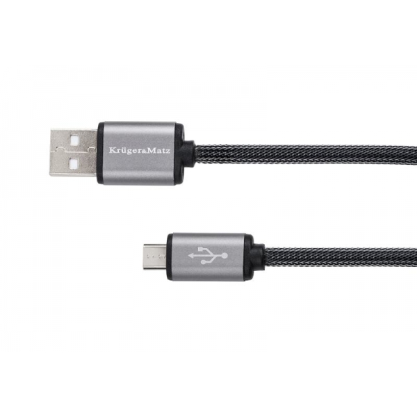 USB kábel - micro USB plug-to-plug 0,2m Kruger & Matz