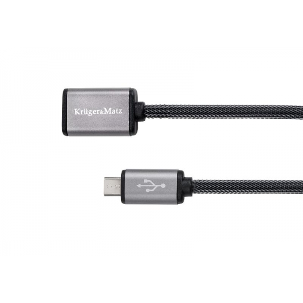 USB kábel - micro USB zásuvka-zástrčka 1,0m Kruger & Matz