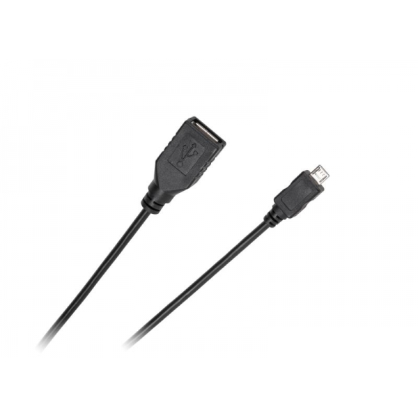 USB kábel - micro USB zásuvka-zástrčka 0,2m Štandard