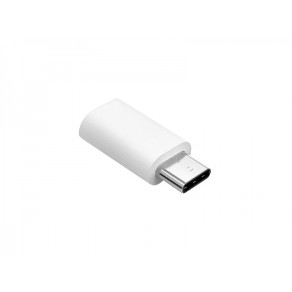 Adaptér Micro USB - USB typ C adaptér Biely