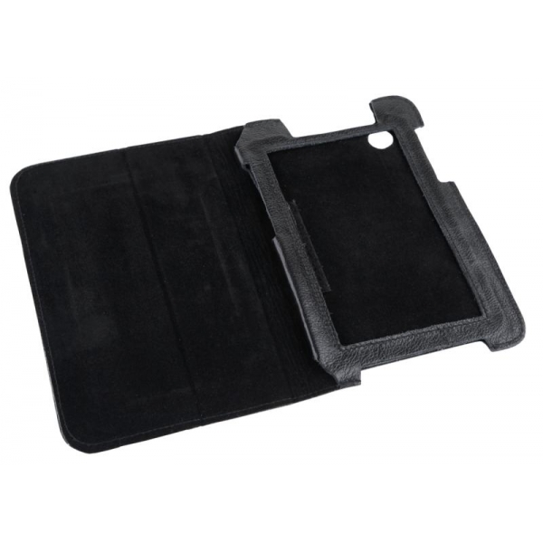 Čierne puzdro určené pre Samsung Galaxy Tab P3100 (prírodná koža)