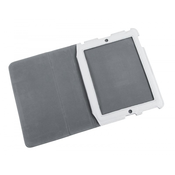 Puzdro určené na Apple iPad 2 z prírodnej bielej kože