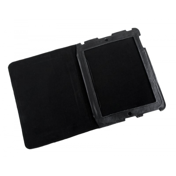 Čierne puzdro z prírodnej kože pre Apple iPad 2