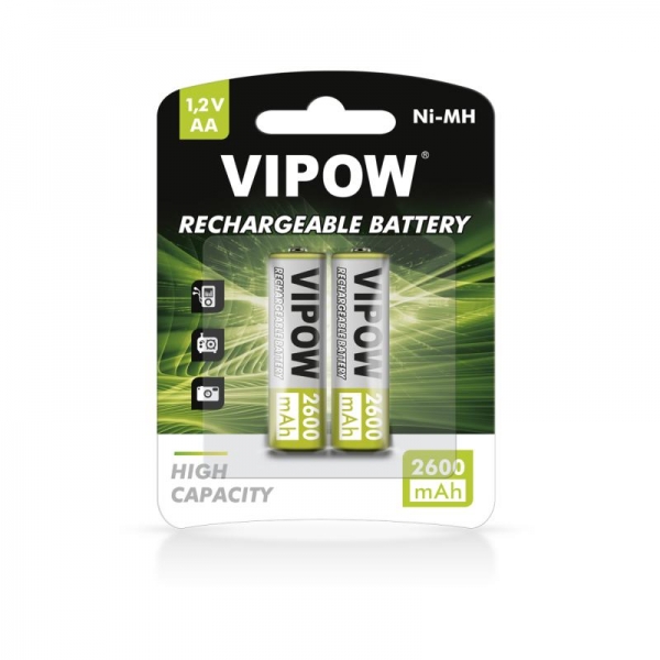 VIPOW HR6 2600 mAh Ni-MH batérie 2 ks / bl