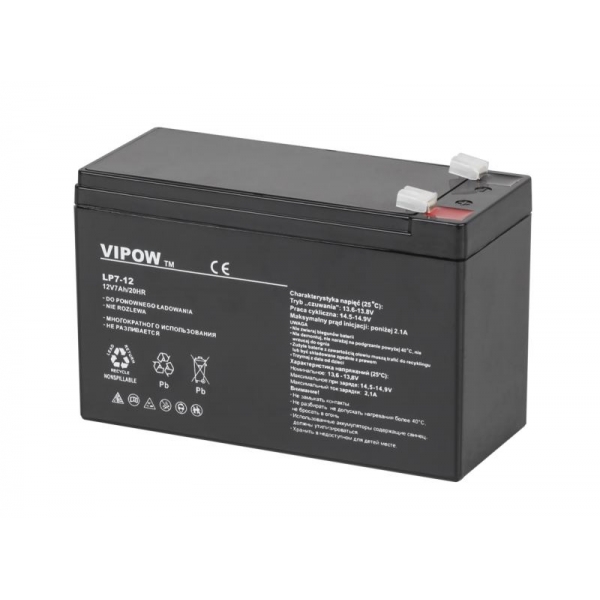 VIPOW gélová batéria 12V 7,0Ah