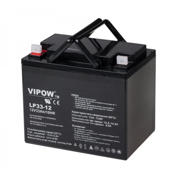 VIPOW 12V 33Ah gélová batéria