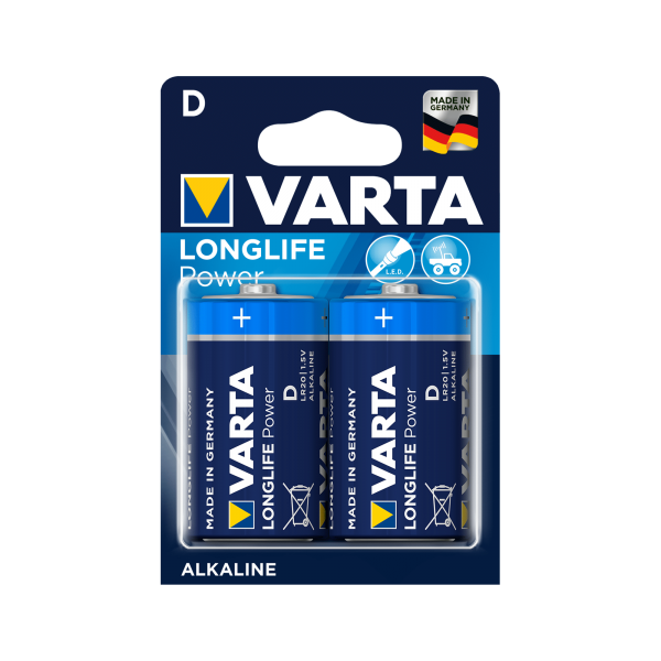 Alkalická batéria VARTA LR20 LONGLIFE 2 ks / bl.