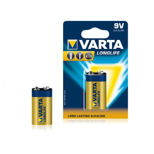 Alkalická batéria VARTA 9V LONGLIFE 1 ks / bl.