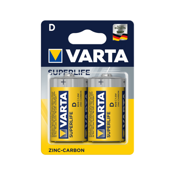 Batéria VARTA R20 SUPERLIFE 2 ks / bl.